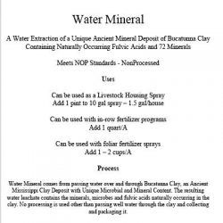 water mineral